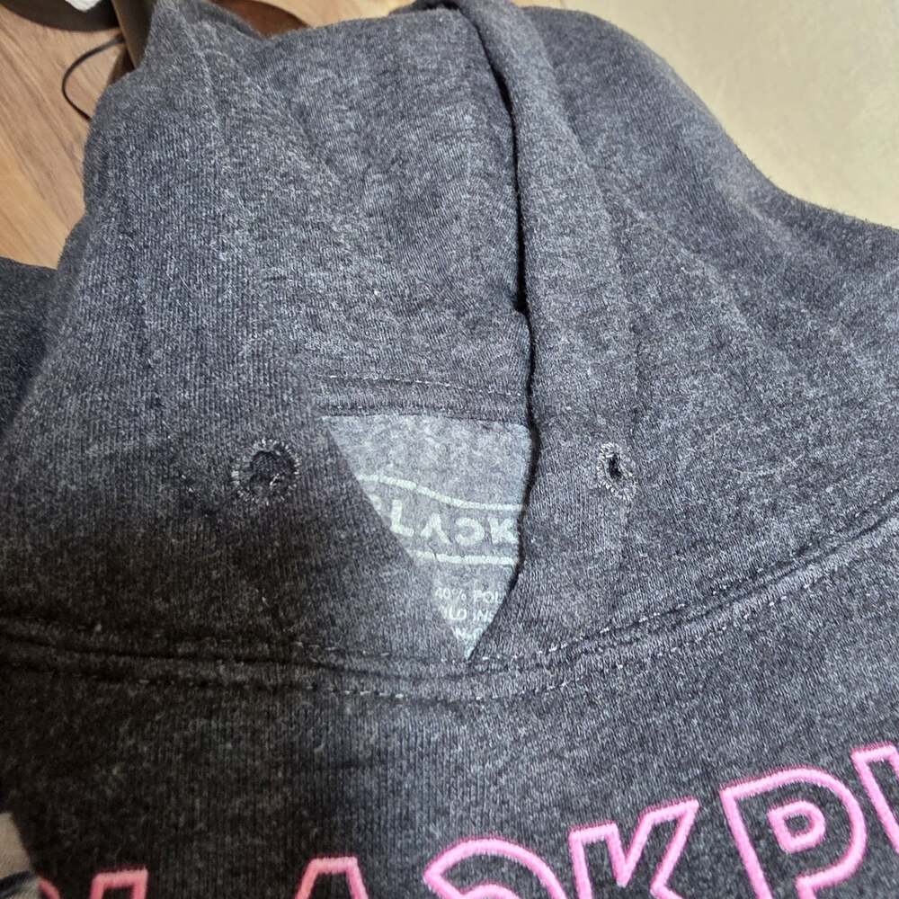 BLACKPINK Black Hoodie Womens Size Small K-pop Group - Picture 6 of 8